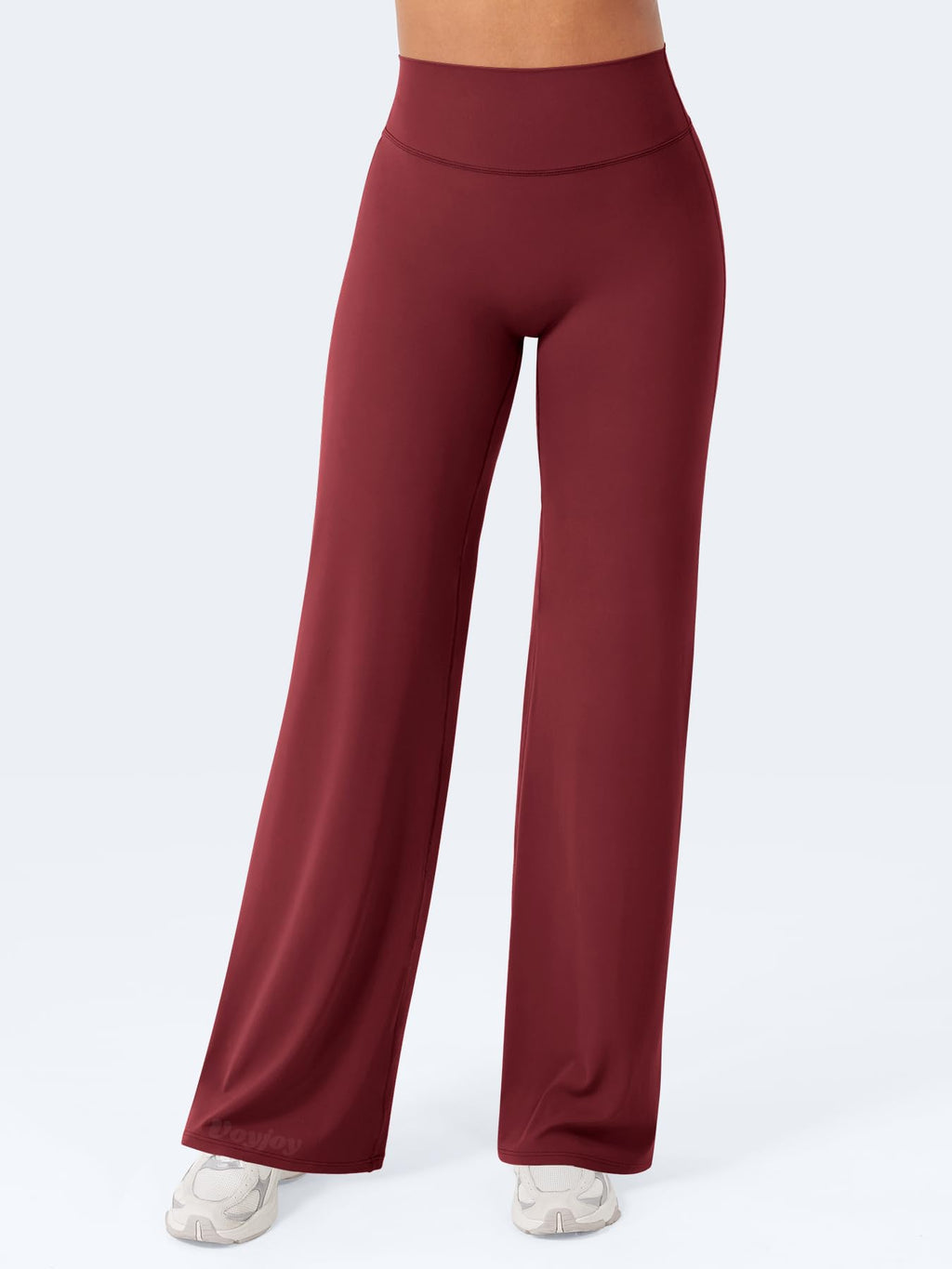 VOYJOY Straight Leggings Bottoms Wide Leg Pants for Women 29"/ 31.5"/33"/35" High Waist Stretch Casual Sweatpants