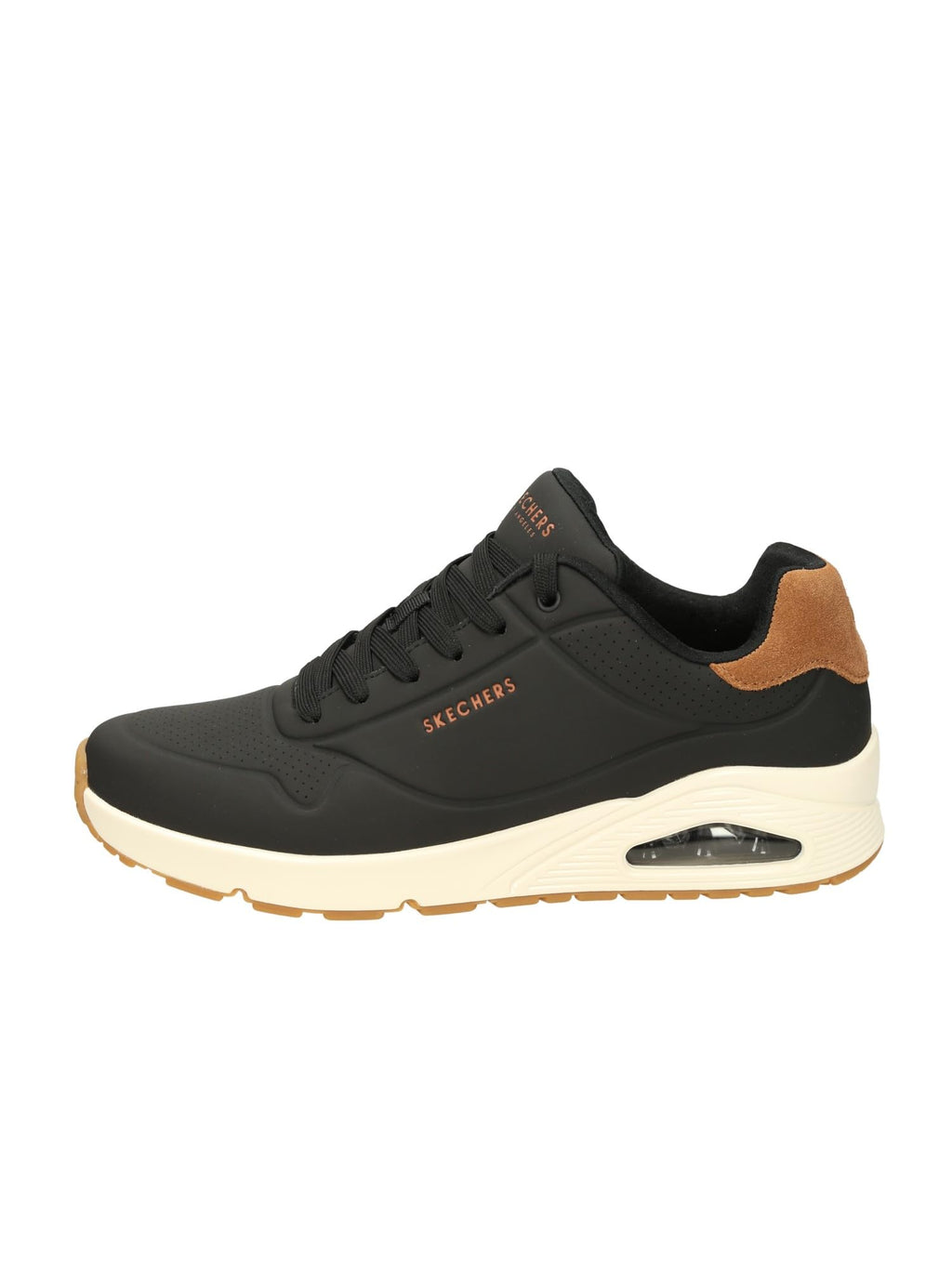 Skechers Men's UNO-Suited ON AIR Sneaker, Black, 6.5