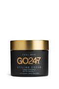 GO247 Styling Cream - Medium Hold Matte Finish Styling Cream for Men - Controls Frizz & Flyaways - Ideal for Natural, Flexible Styles - Perfect for Short to Medium Hair, 2 Oz