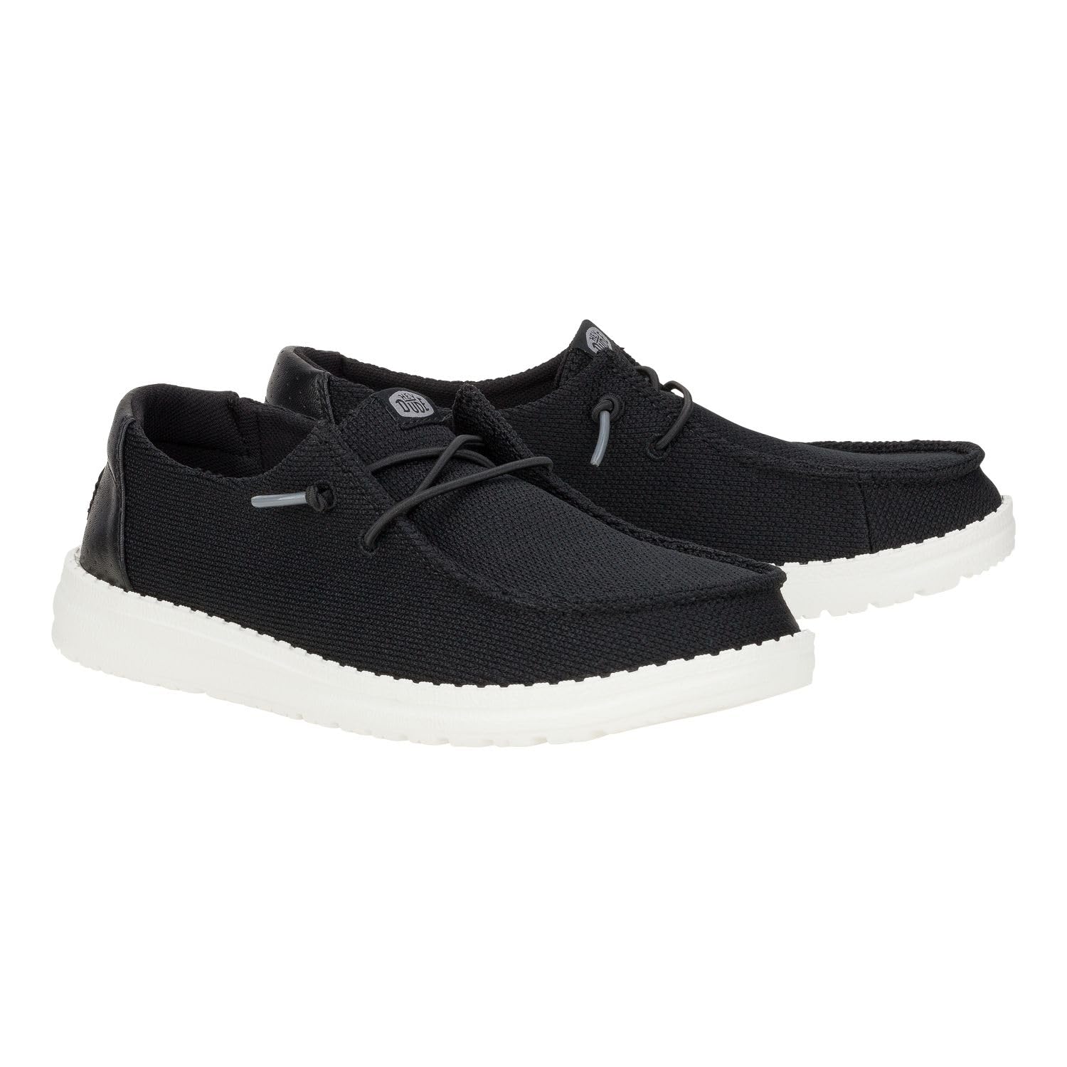 HEYDUDE Women's Wendy Hex Black Size 8 | Women's Slip On Shoes | Comfortable & Light-Weight