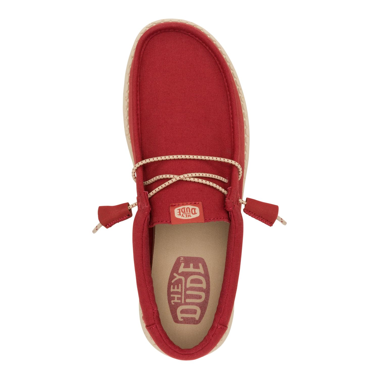 HEYDUDE Men's Wally Canvas Chili Size 11, Men’s Shoes, Slip-on Loafers, Comfortable & Light-Weight