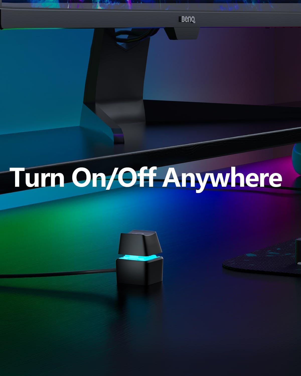 Oddtone PC Power Button, Desktop External Led Power Switch On/Off, 65 inch External PC Start Button Computer Case for Computer Motherboard