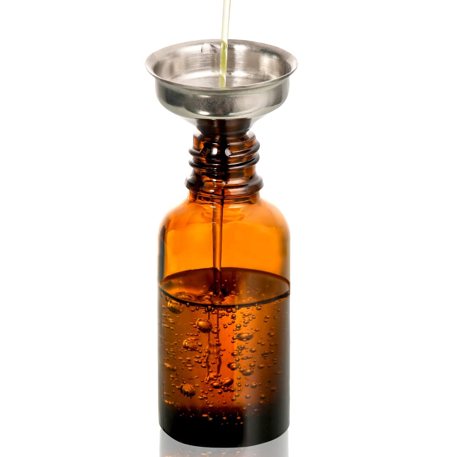 12 pcs, 1 oz Amber Dropper Bottles w/ 3 Stainless Steel Funnels & 1 Long Glass Dropper - 30ml Glass Bottles with Eye Droppers, Leakproof Essential Oils Bottle for Health, Personal Care & Beauty