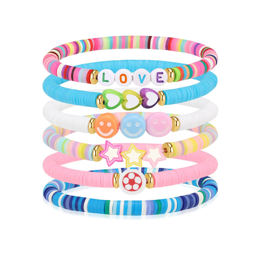 Artlunar Trendy BFF Friendship Bracelets for Teen Girls, Preppy Aesthetic Birthday Jewelry, Graduation Gifts, Summer Party Favors