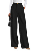 PRETTYGARDEN Womens Wide Leg Dress Pants 2026 Business Casual Flowy Work Palazzo Pants High Waisted Slacks Trousers (Black,Small)