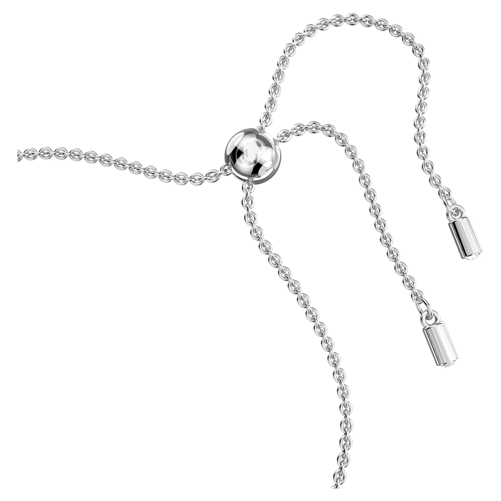 Swarovski Imber Emily Bracelet, Round Blue Crystals on Rhodium Finished Band, Part of the Emily Collection