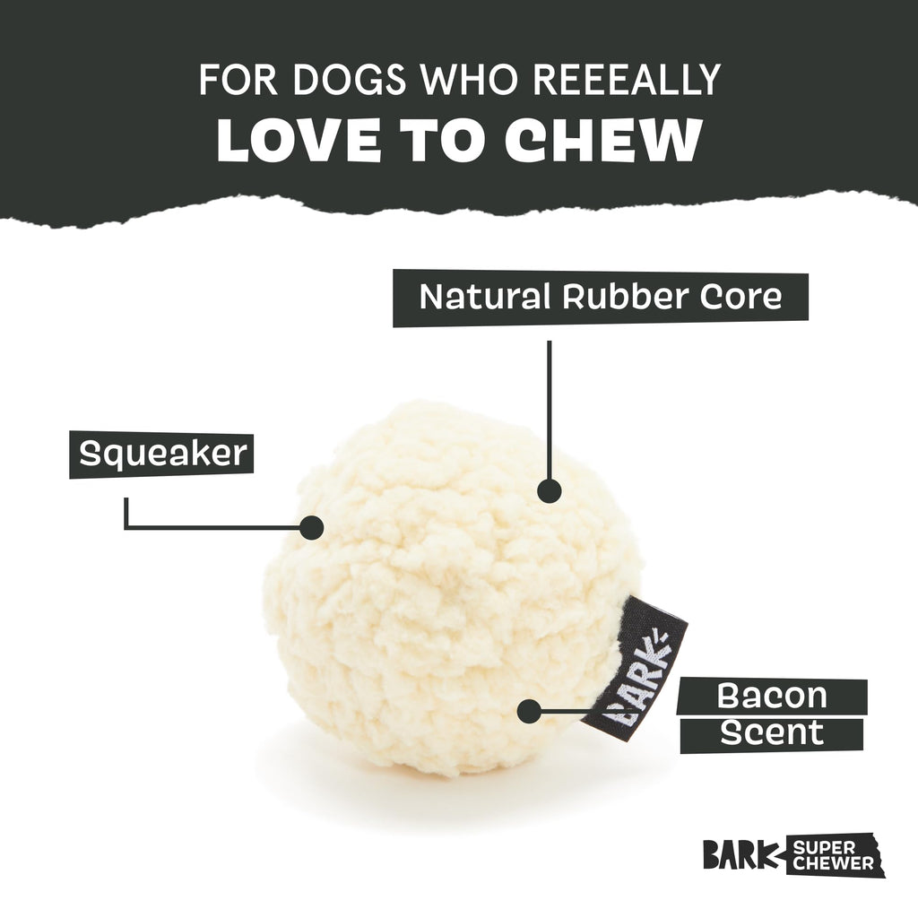 Barkbox Potato 2-in-1 Dog Toy - Tough Plush Squeaky Chew Toy for Large Dogs | Large