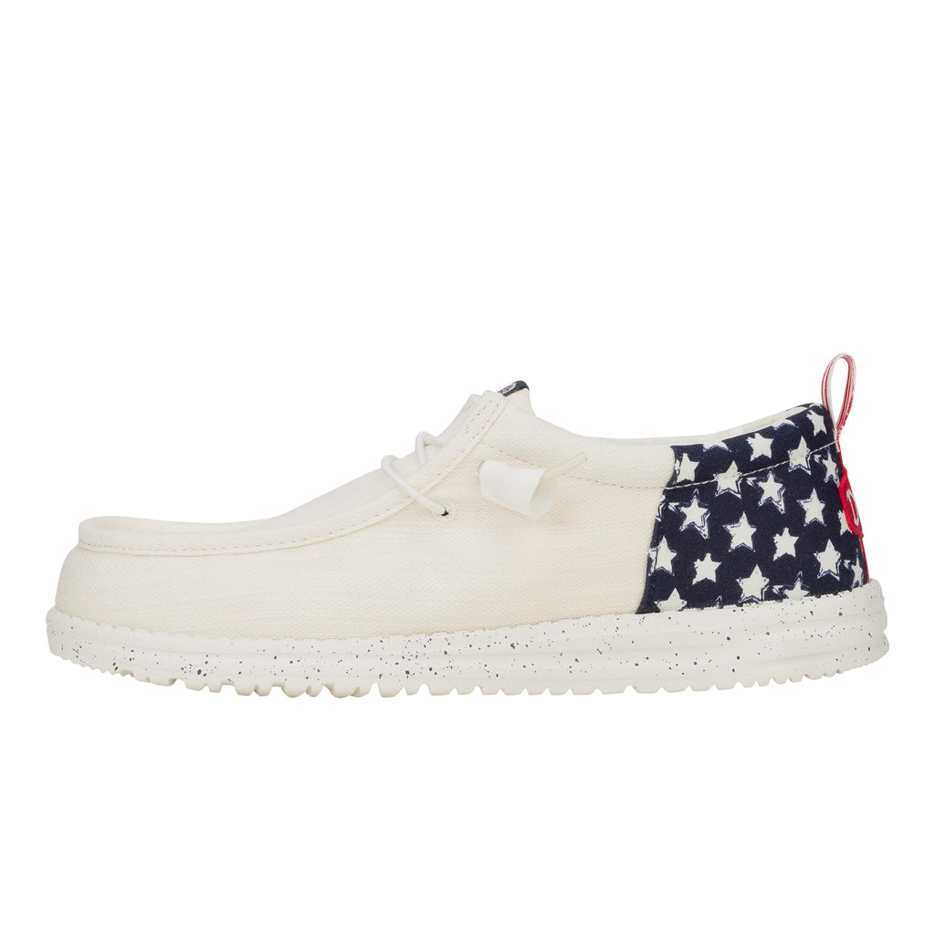 HEYDUDE Wally Funk Americana Stars - White/Navy Blazer