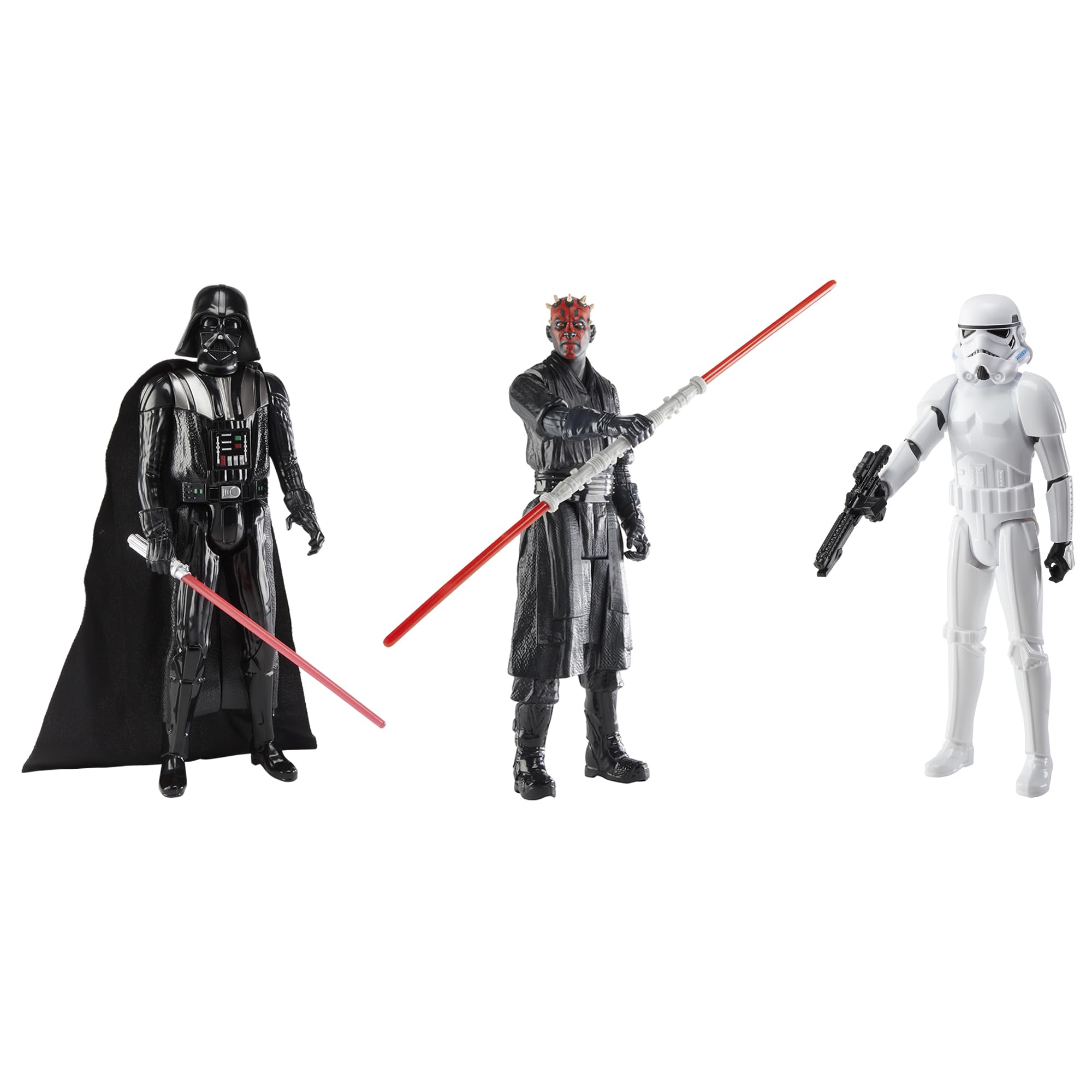STAR WARS Clash of The Dark Side, 12-Inch Action Figure Set, 3-Pack of Figures & 4 Accessories, Toys for Kids Ages 4 and Up (Amazon Exclusive)