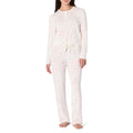 Amazon Essentials x Sofia Grainge Women's Long Sleeve Henley Pajama Set, Ivory Multi Hearts, Medium