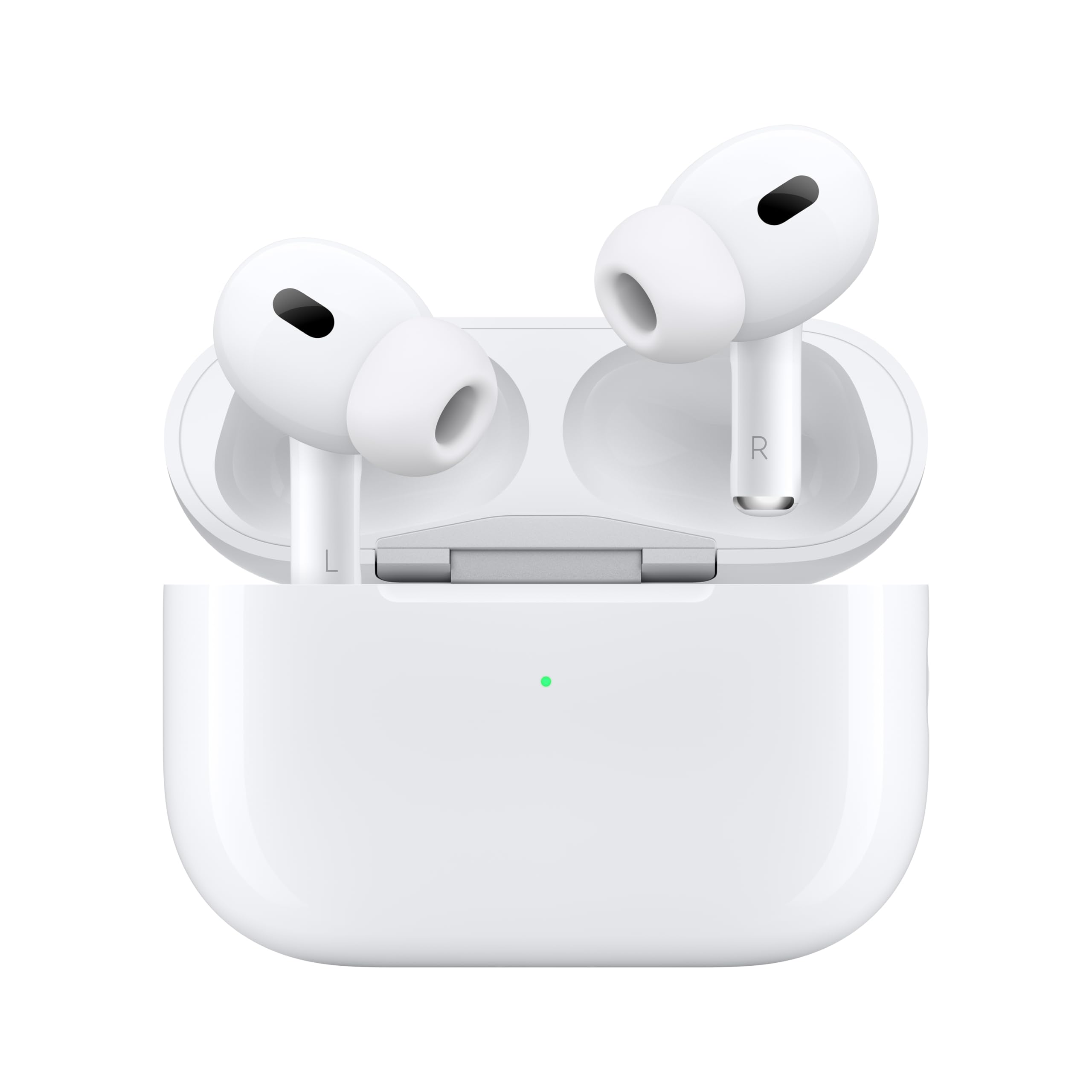 Apple AirPods Pro (2nd Generation) Wireless Ear Buds with USB-C Charging, Up to 2X More Active Noise Cancelling Bluetooth Headphones, Transparency Mode, Adaptive, Personalized Spatial Audio, White