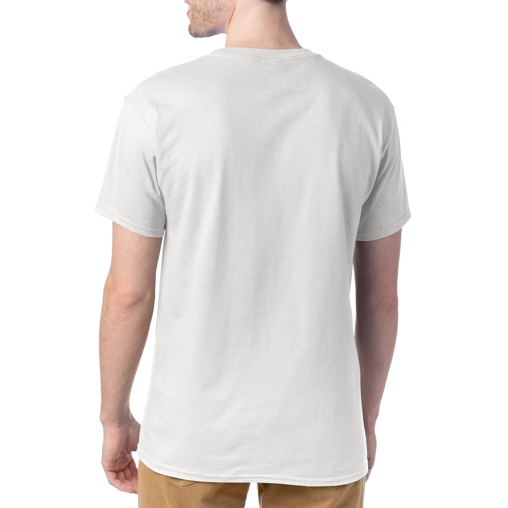 Hanes mens Essentials Short Sleeve T-shirt Value Pack (4-pack) athletic t shirts, White, X-Large US