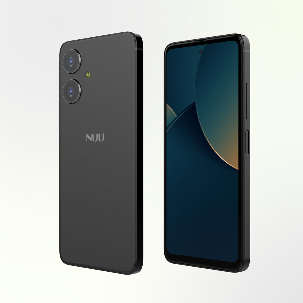 NUU N10 Basic Cell Phone for T-Mobile, Mint, Metro, Qlink, Tello and More 4GB/128GB, Perfect for Teenagers, Dual SIM 4G, Octa-Core 6.6" 90Hz HD+, Unlocked Phones Android Phone 15, US Warranty (Black)
