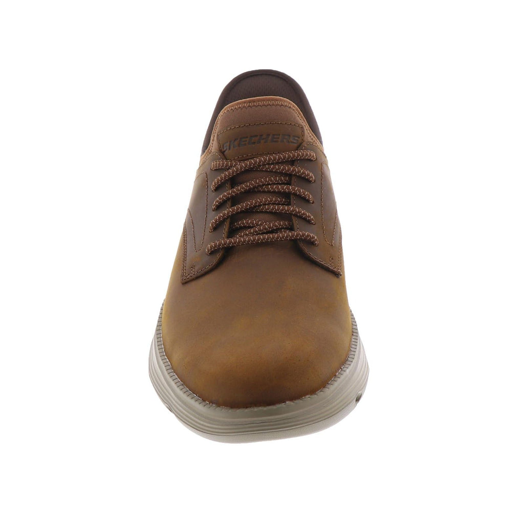 Skechers Men's Slip-ins Garza - Gervin Casual Slip-On Shoes, Dark Brown, 12 Wide