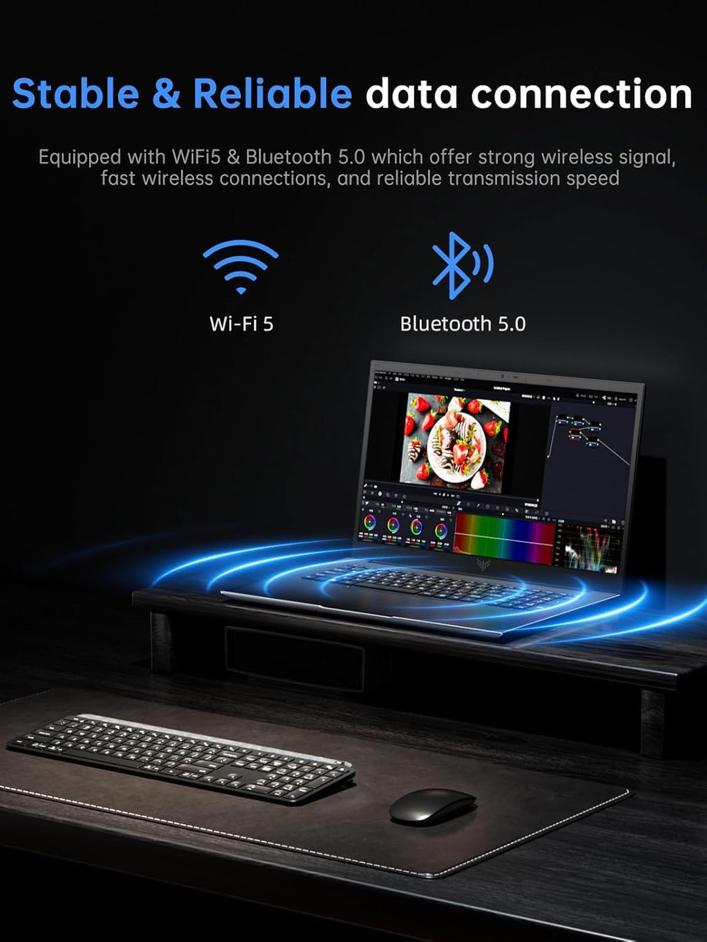 KAIGERR 18.5 inch Laptop, 2026 Laptop, 16GB RAM 512GB SATA SSD, Ιntel N150 Processor(Up to 3.6GHz), Laptop Computer, 1080 FHD Display for Business & Students, 8000Mah Battery, Wi-Fi
