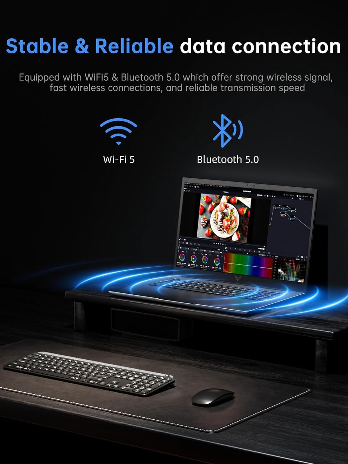 KAIGERR 18.5 inch Laptop, 2026 Laptop, 16GB RAM 512GB SATA SSD, Ιntel N150 Processor(Up to 3.6GHz), Laptop Computer, 1080 FHD Display for Business & Students, 8000Mah Battery, Wi-Fi