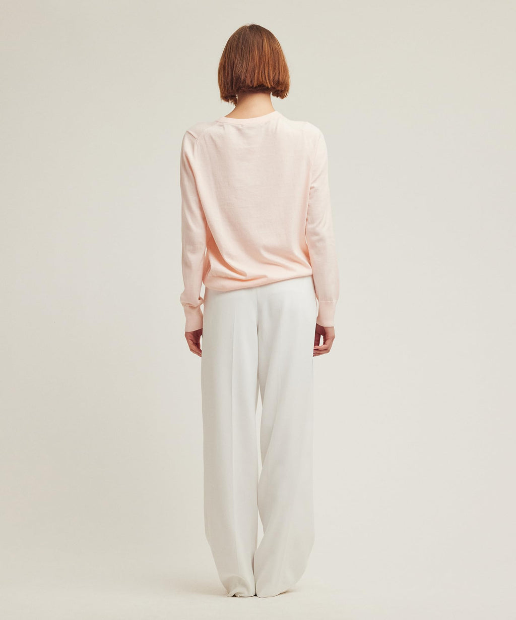 NAADAM Soft Cotton Cashmere Crewneck,Peach,Medium