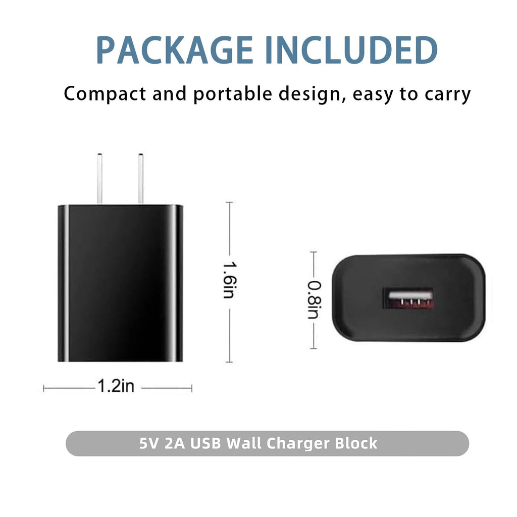 Wall Charging Power Adapter for Roku Streaming Stick, Express Plus, Premier/Plus, Roku Voice Remote Pro/Pro 2nd, Amazon Fire TV Stick 5V USB Block Charger Adapter