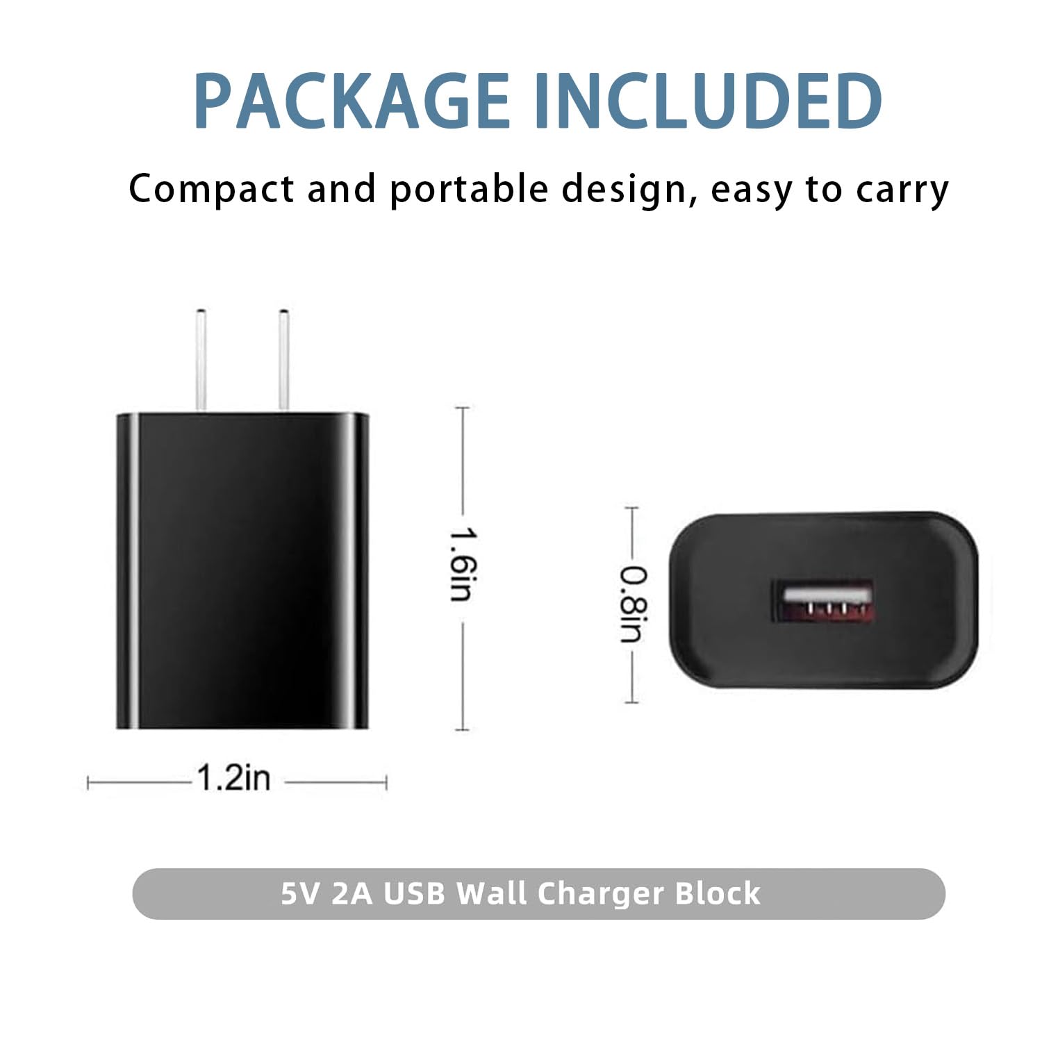 Wall Charging Power Adapter for Roku Streaming Stick, Express Plus, Premier/Plus, Roku Voice Remote Pro/Pro 2nd, Amazon Fire TV Stick 5V USB Block Charger Adapter