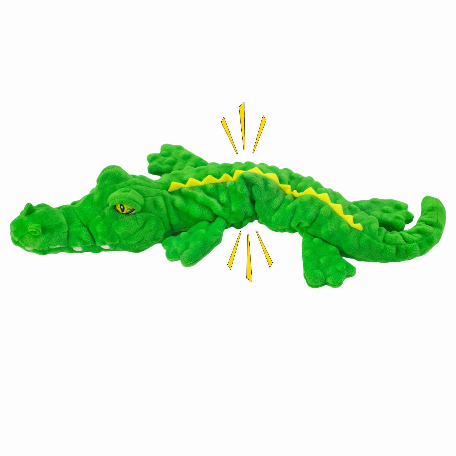 LSSYYQQ Dog Toys,Interactive Stuffed Squeaky Animal Crinkle Plush Toy for Small, Middle, Large Dogs, Interactive Dog Toy to Keep Them Busy,Large Dog Toys for Tug of War Game,Crocodile