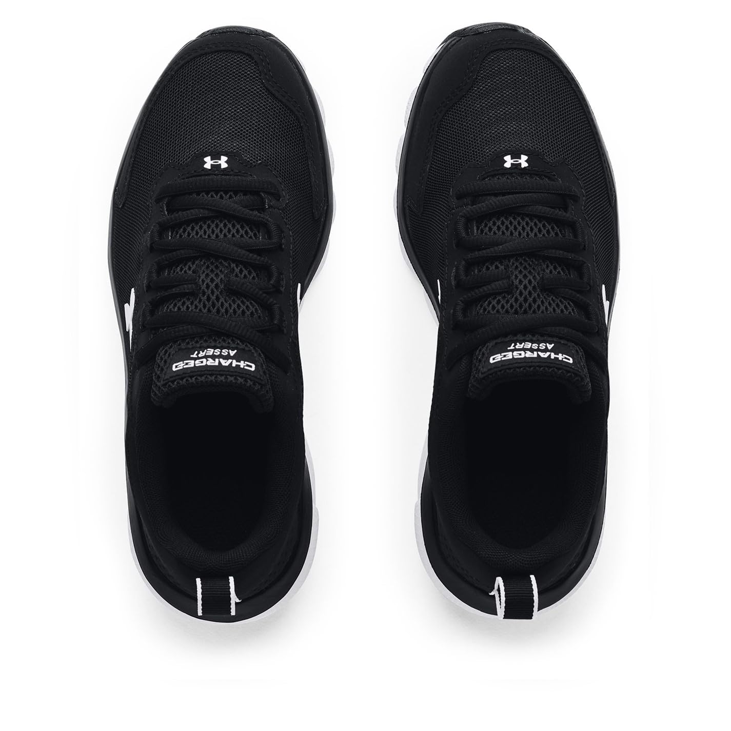 Under Armour Women's Charged Assert 9, Black/White, 9.5 US