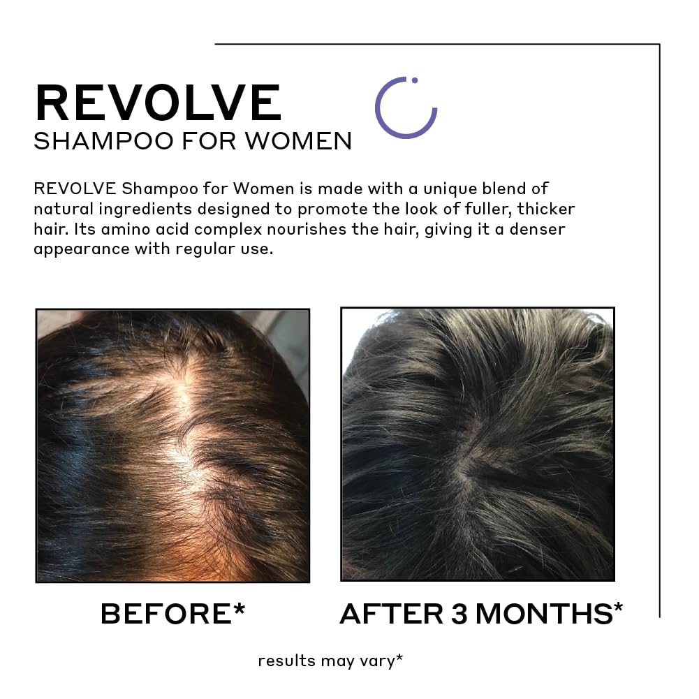ZENAGEN Revolve Women's Thickening Shampoo | Supports Appearance of Fuller, Healthier-Looking Hair, Developed for Fine & Visibly Thinning Hair, Plant-Based, 5-Minute Treatment, 200 mL / 6.75 oz