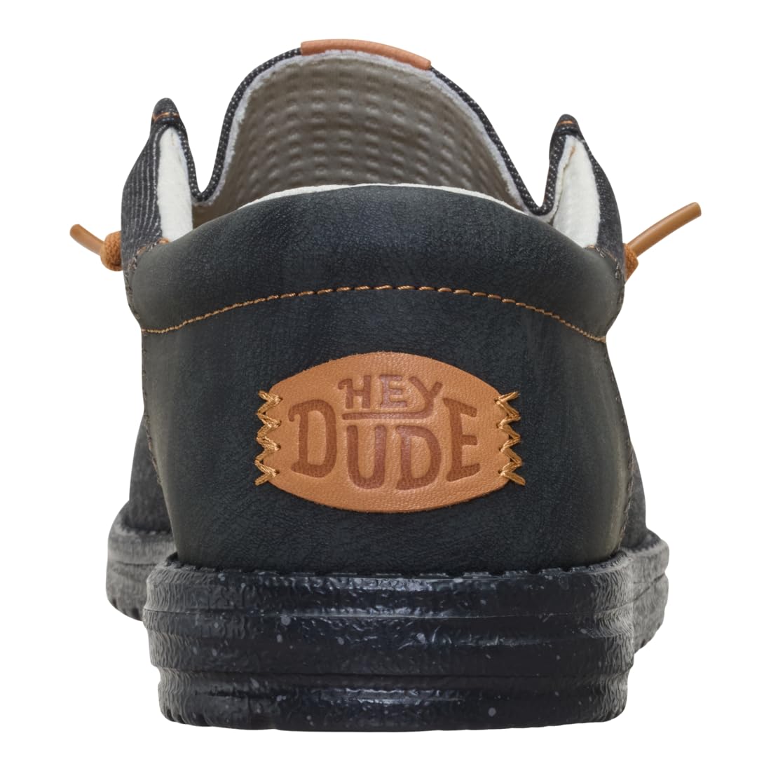 HEYDUDE Wally Funk Denim Black 11, Men’s Shoes, Slip-on Loafers, Comfortable & Light-Weight