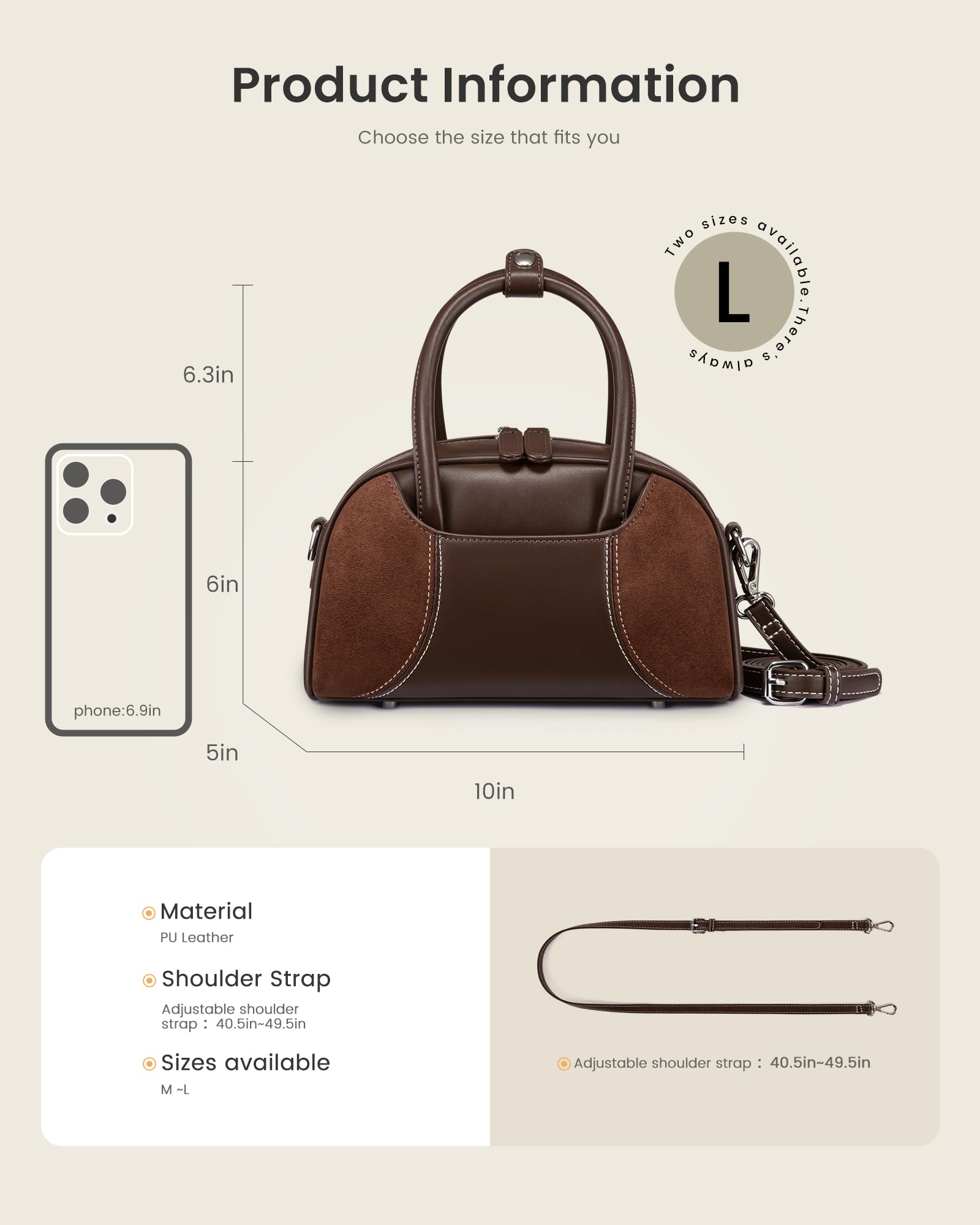 LOVEVOOK Women's Fashion Suede Mini Shoulder Bag, Vintage Small Hobo Clutch Purse with Detachable Strap for Daily Outing, Shopping & Party
