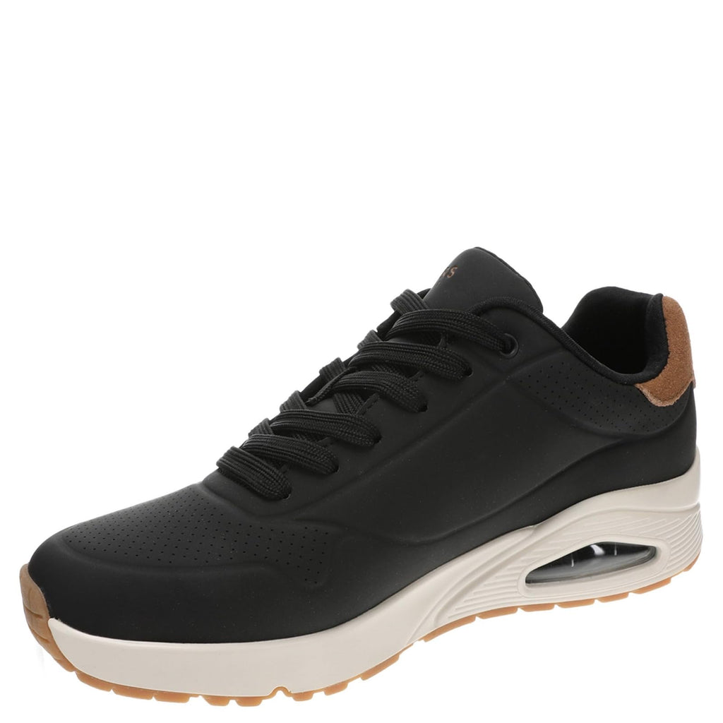 Skechers Men's UNO-Suited ON AIR Sneaker, Black, 6.5
