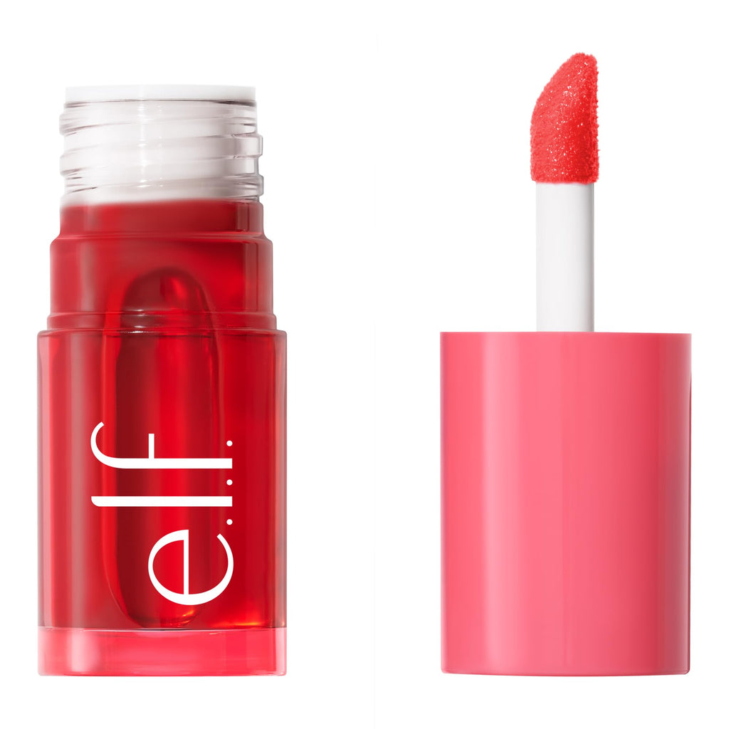 e.l.f. Sheer For It Blush Tint, Multi-Use, Long-Lasting Lip & Cheek Makeup, Creates A Natural Flush Finish, Vegan & Cruelty-Free, Pink Positive
