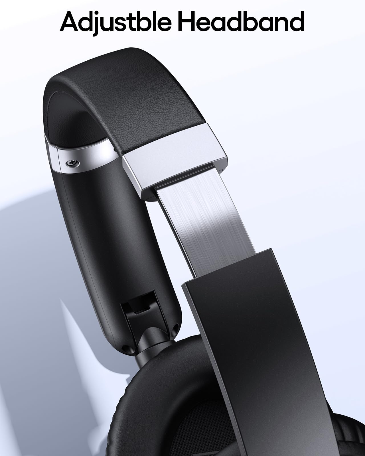 TAGRY Hybrid Active Noise Cancelling Bluetooth Headphones 100H Playtime Wireless Over Ear Headphone with Fast Charging Hi-Res Audio Headsets Comfort Earcups for Commute Travel Office Phone PC Black