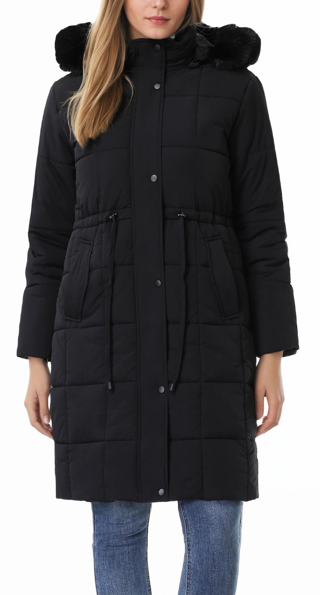 GOLDLADIES Women's Winter Coat Long Waterproof Parka - Warm Snow Jacket for Women, Windproof Winter Jacket with Hood, Heavy Duty Cold Weather Outerwear
