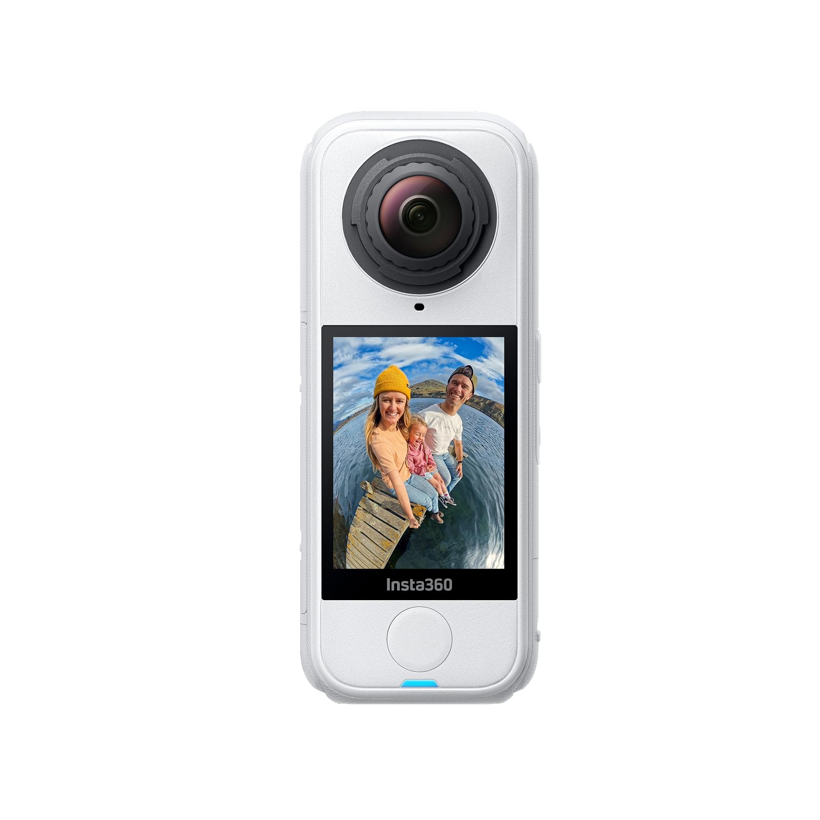 Insta360 X4 Air - Lightweight 165g 8K 360 Camera, Invisible Selfie Stick Effect, Replaceable Lenses, Shoot First & Frame Later, Built-in Wind Guard, FlowState Stabilization, AI-Powered App