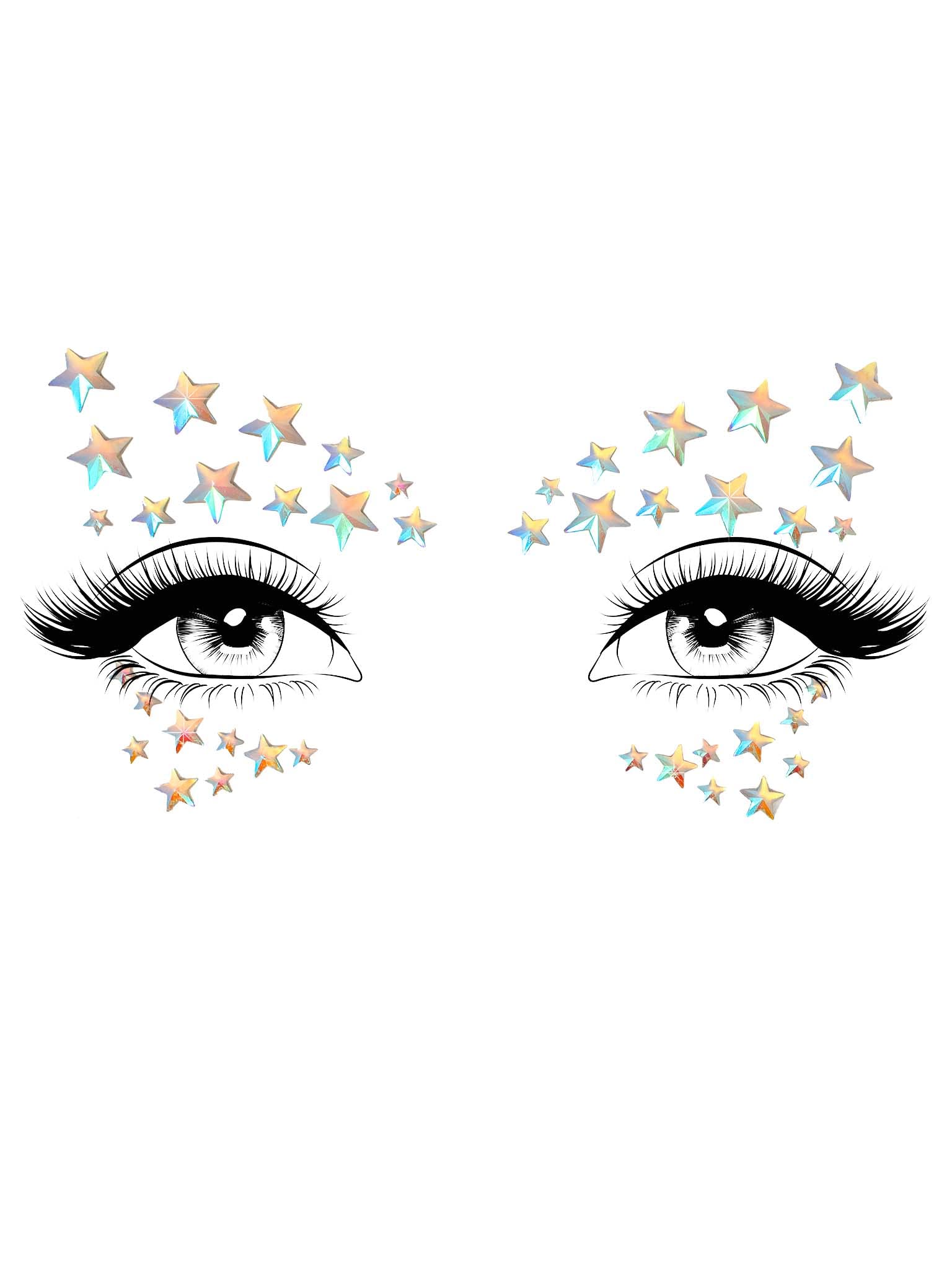 Leg Avenue Celeste Adhesive Glow in The Dark face Jewels Sticker.