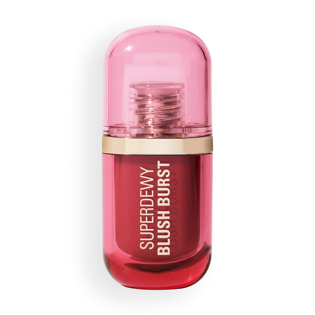 Revolution Beauty London, Superdewy Liquid Blush Burst, Buildable Color for Cheek, Serum Formula with Peptides & Hyaluronic Acid, Vegan & Cruelty-Free, Rose All Day Dusty Pink, 0.14 oz