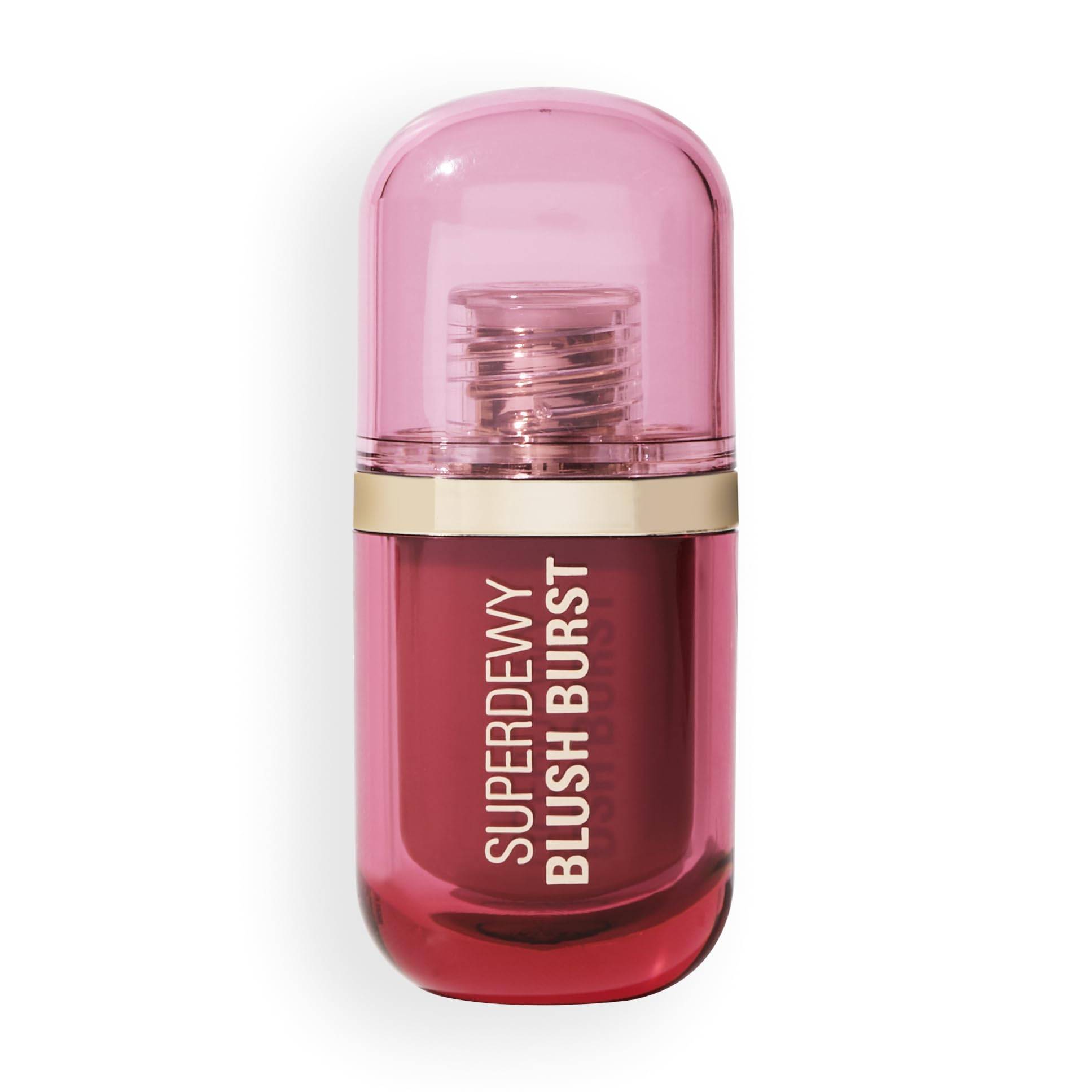 Revolution Beauty London, Superdewy Liquid Blush Burst, Buildable Color for Cheek, Serum Formula with Peptides & Hyaluronic Acid, Vegan & Cruelty-Free, Rose All Day Dusty Pink, 0.14 oz