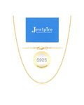 Jewlpire 14K Gold Plated Chain Necklace for Women, 1.1mm Cable Chain Necklace 14K Gold Plated Chain for Women Comfortable Women's Chain Necklace 16 Inch