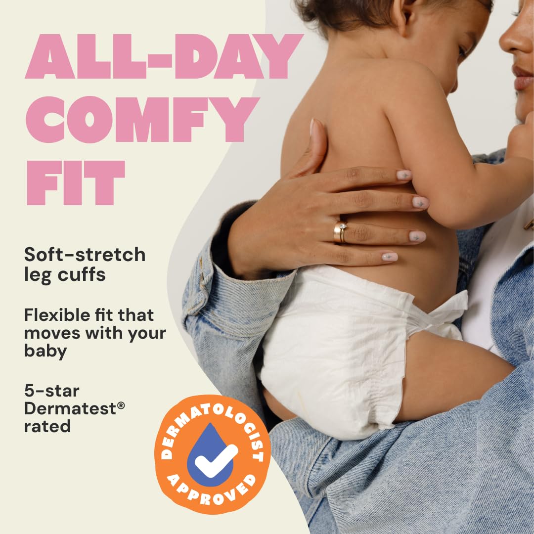 DYPER Monthly Pack Newborn Baby Diaper <10 lbs 204 Count - Leak-Proof & Plant Based, Hypoallergenic and Ultra Absorbent Newborn Diapers for Day and Overnight Skin Protection (Packaging May Vary)
