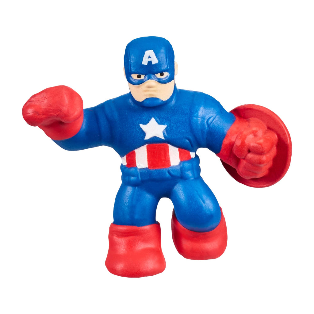 Heroes of Goo Jit Zu Marvel Mega Mini 6 Pack - Superhero Toys, Squishy, Stretchy, Gooey Mini Heroes - Ironman, Spider-Man, Captain America, Miles Morales, Hulk and Black Panther