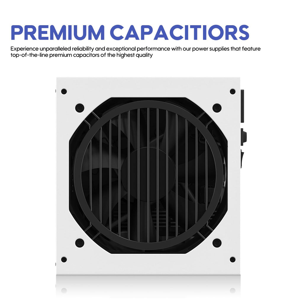 Vetroo 1000W White Power Supply ATX 3.1 Ready Dual PCIe 5.1, 80 Plus Gold Full Modular, Eco Mode with 120mm FDB Fan, Compact Size, 10 Year Warranty for Gaming PC