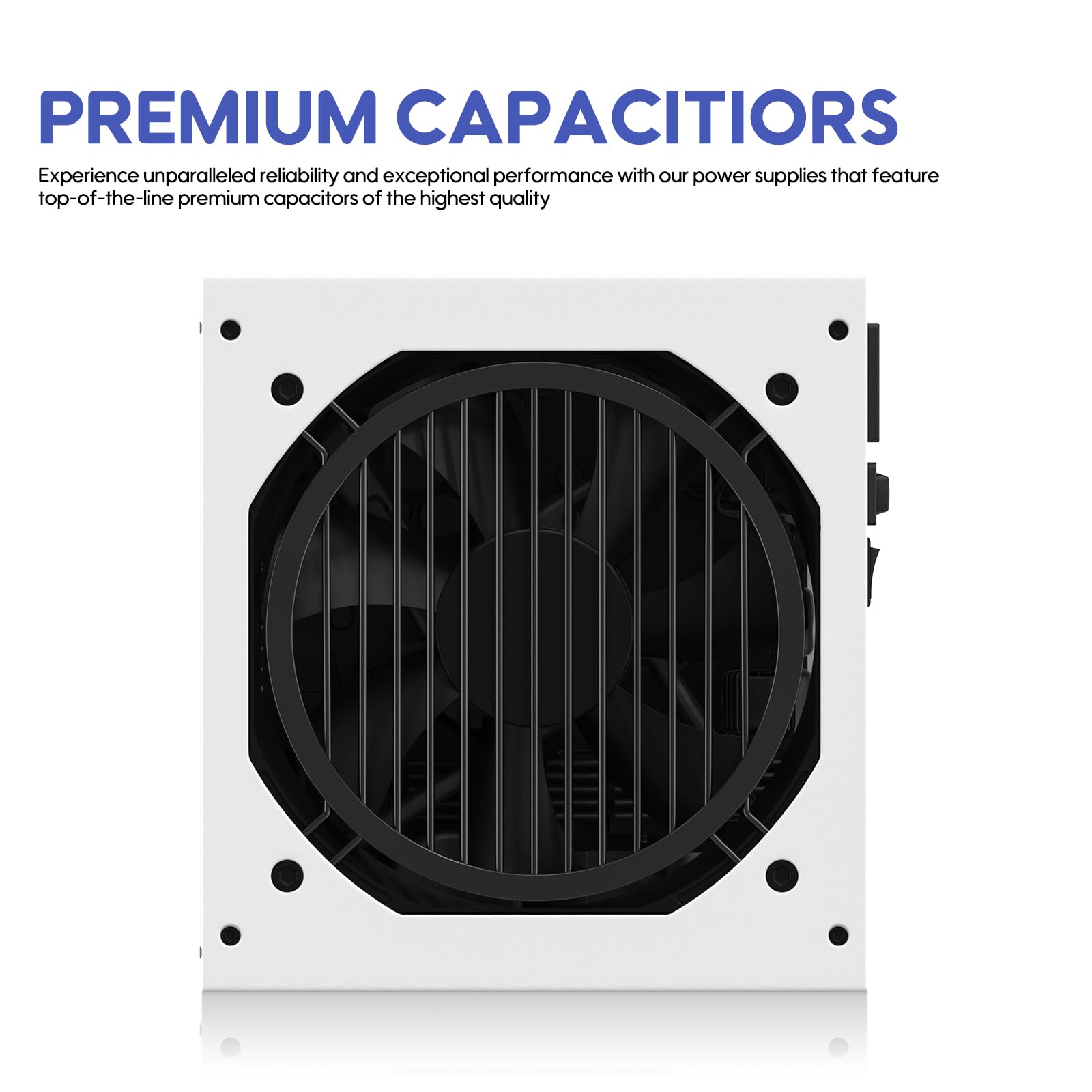Vetroo 1000W White Power Supply ATX 3.1 Ready Dual PCIe 5.1, 80 Plus Gold Full Modular, Eco Mode with 120mm FDB Fan, Compact Size, 10 Year Warranty for Gaming PC