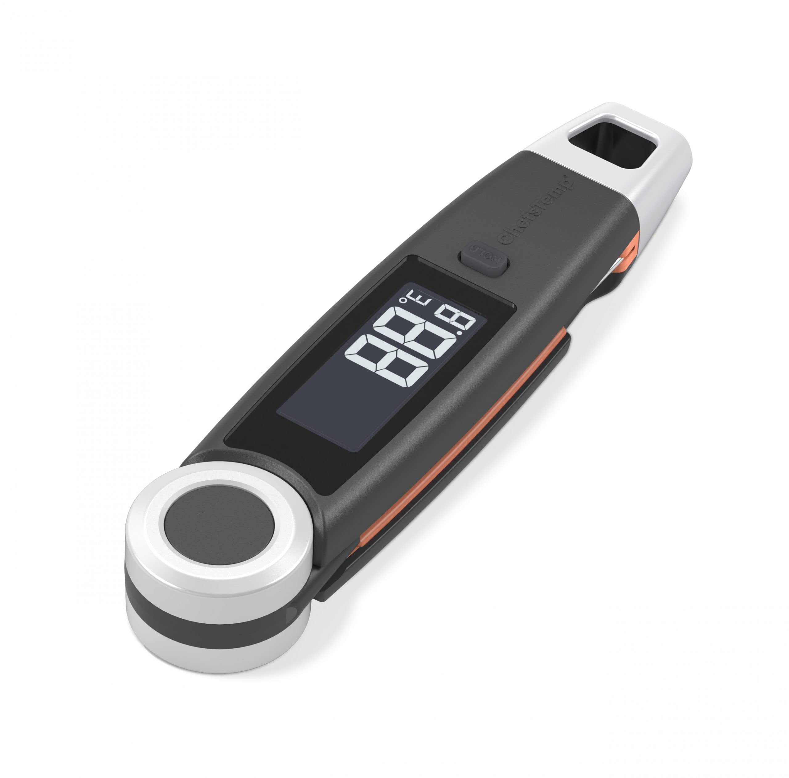 Finaltouch X10 Instant Read Digital Meat Thermometer NSF Certified Waterproof Professional for Cooking Grilling BBQ Baking Candy Oil with Rotating Probe and Backlit Display (Charcoal Gray)