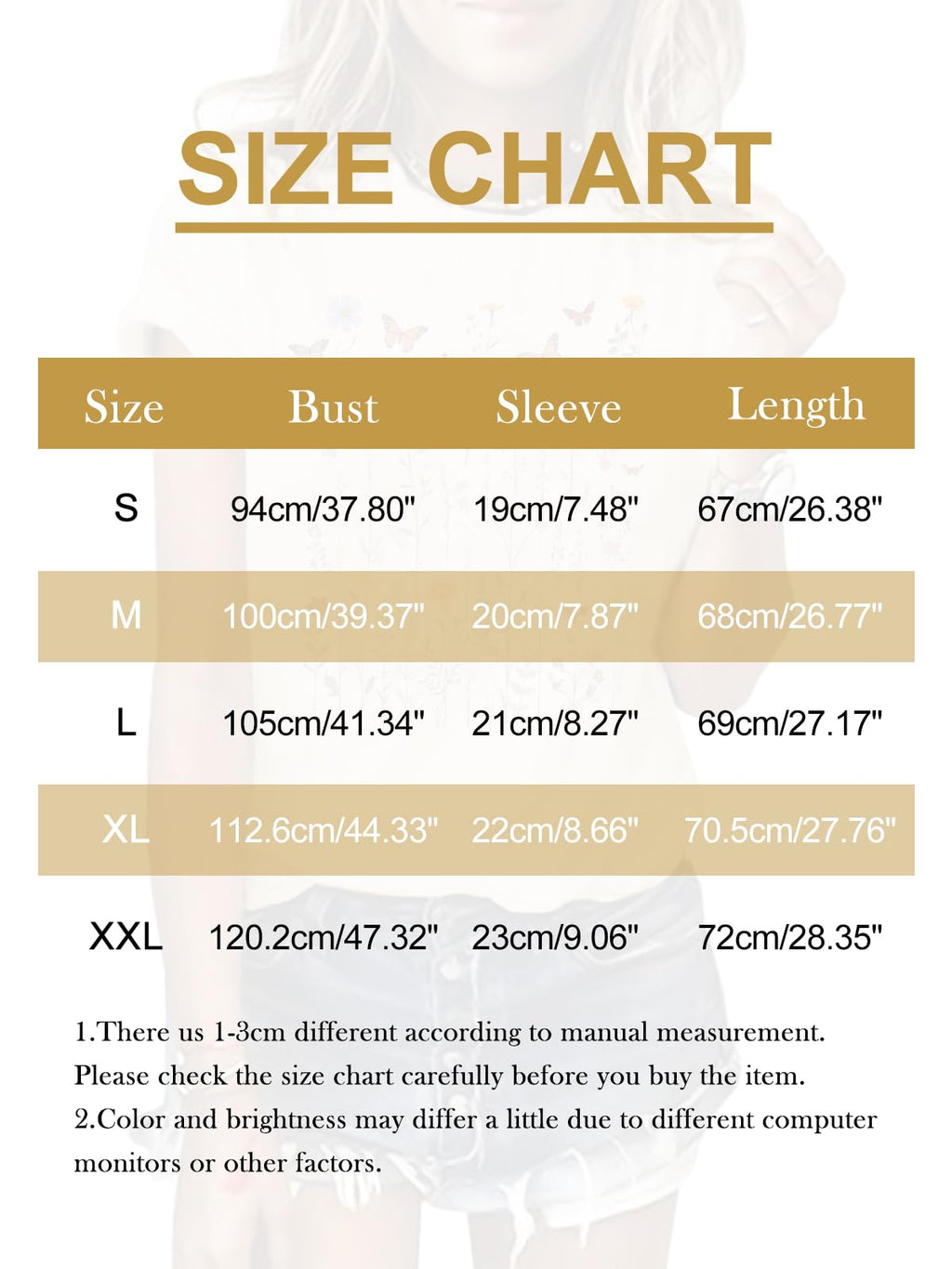 GEMLON Womens Graphic Tops Wild Flower Short Sleeve T Shirts Summer Graphic Floral Tees Shirts for Teen Girls