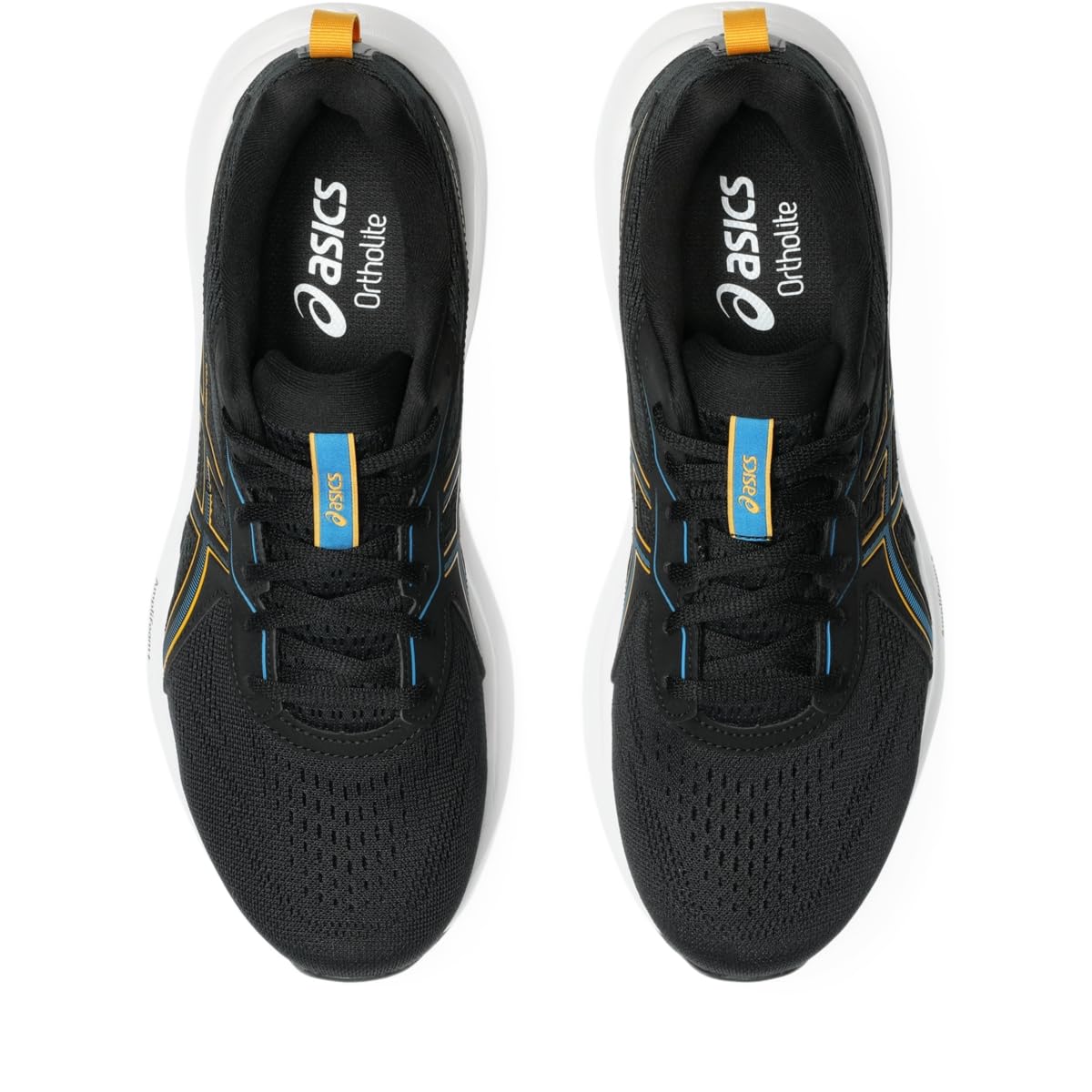 ASICS Men's Gel-Contend 9 Running Shoes, 10.5, Black/YAMABUKI