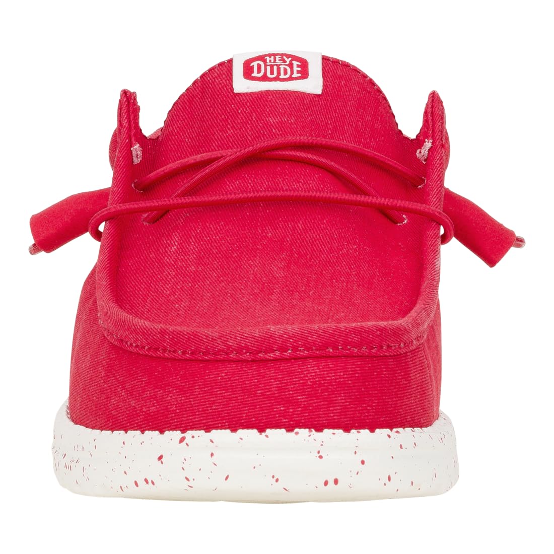 HEYDUDE Wally Stretch Canvas Savvy Red Size 11, Men’s Shoes, Men's Slip-on Loafers, Comfortable & Light-Weight