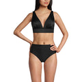 Lands' End Women's Plunge Bikini Top Small Black
