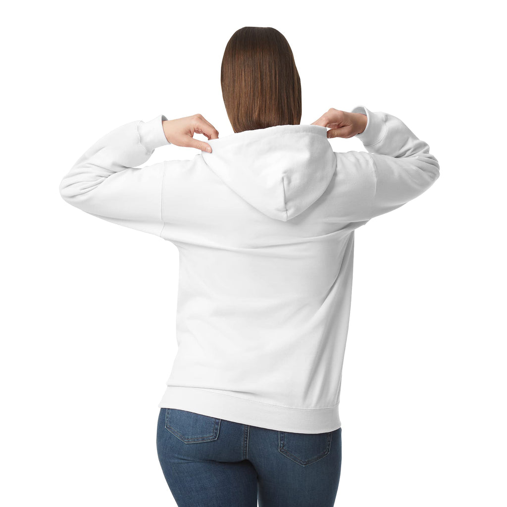 Gildan Adult SoftStyle Hoodie Sweatshirt, Style GSF500, White, Small