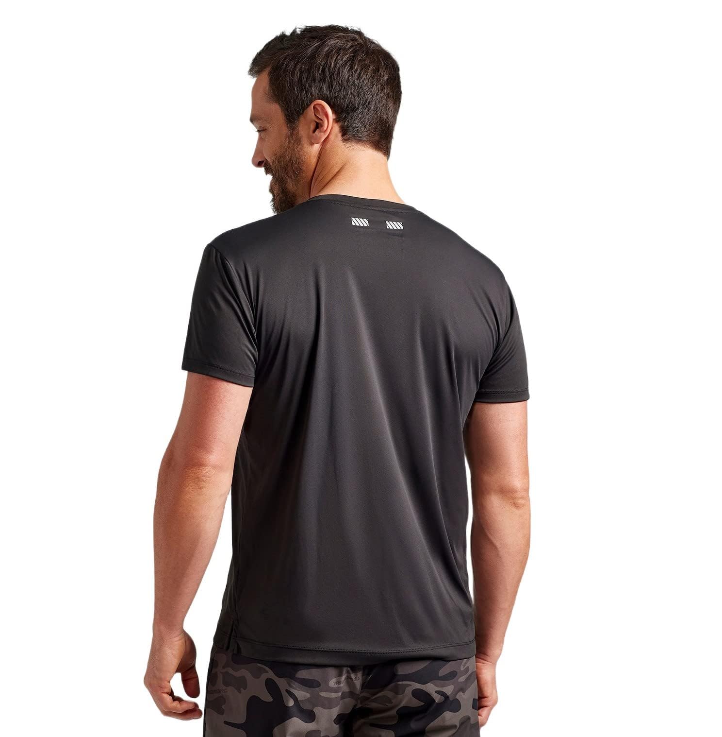 TRUEWERK B1 Sun Short Sleeve Tee for Men, Sun Protection Shirts, Moisture Wicking, UPF +50 Thermo Regulating Shirt, Black, XL
