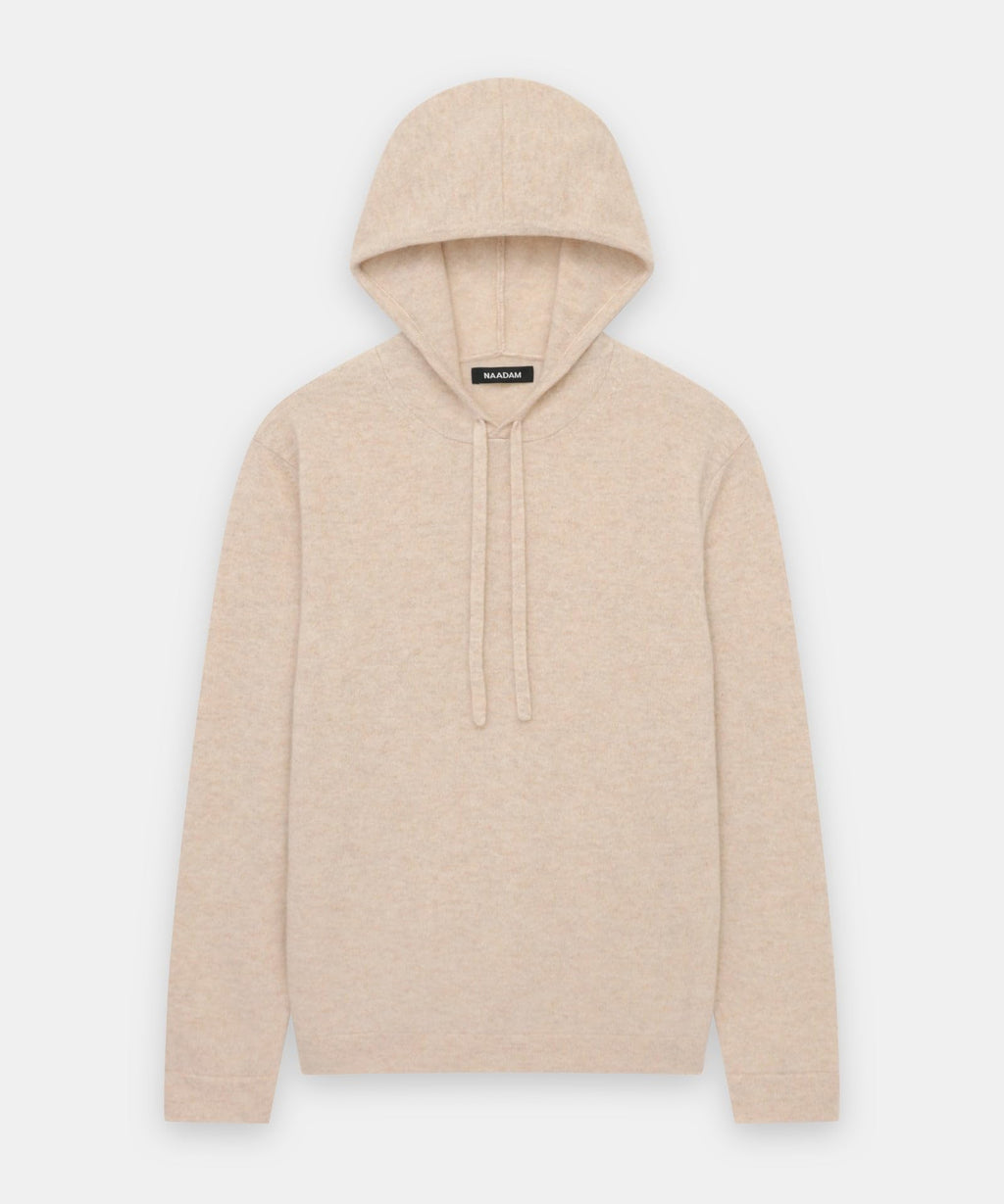 NAADAM Womens The Off-Duty 100% Cashmere Hoodie Oatmeal