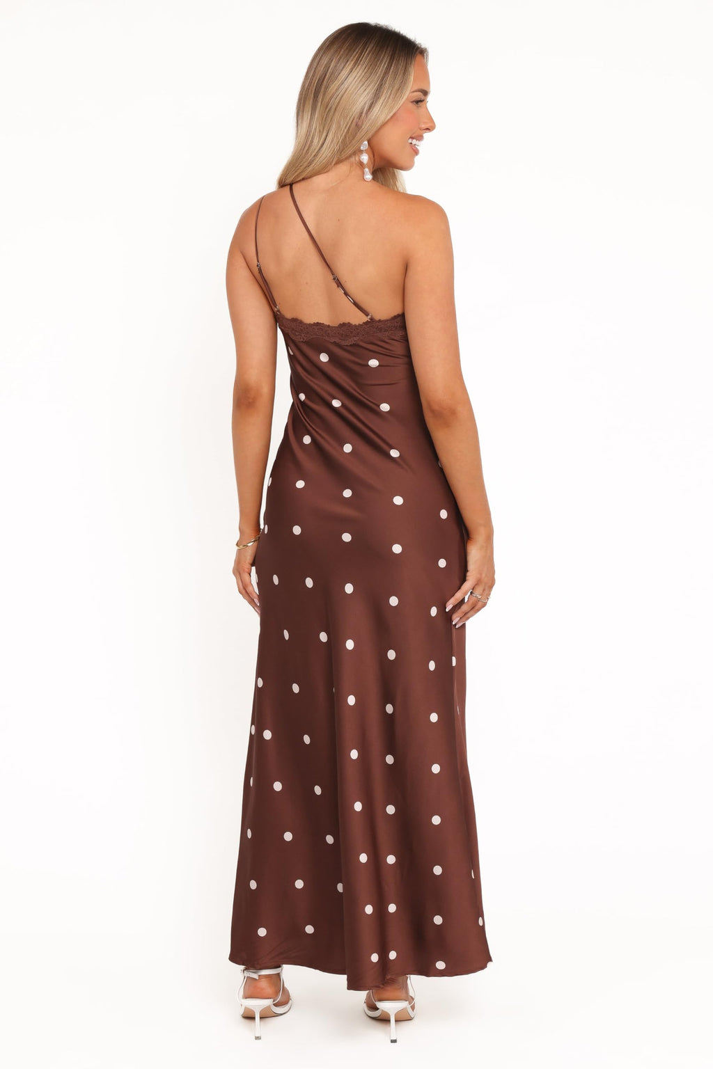 Anika Maxi Dress - Brown Polka Dot XS